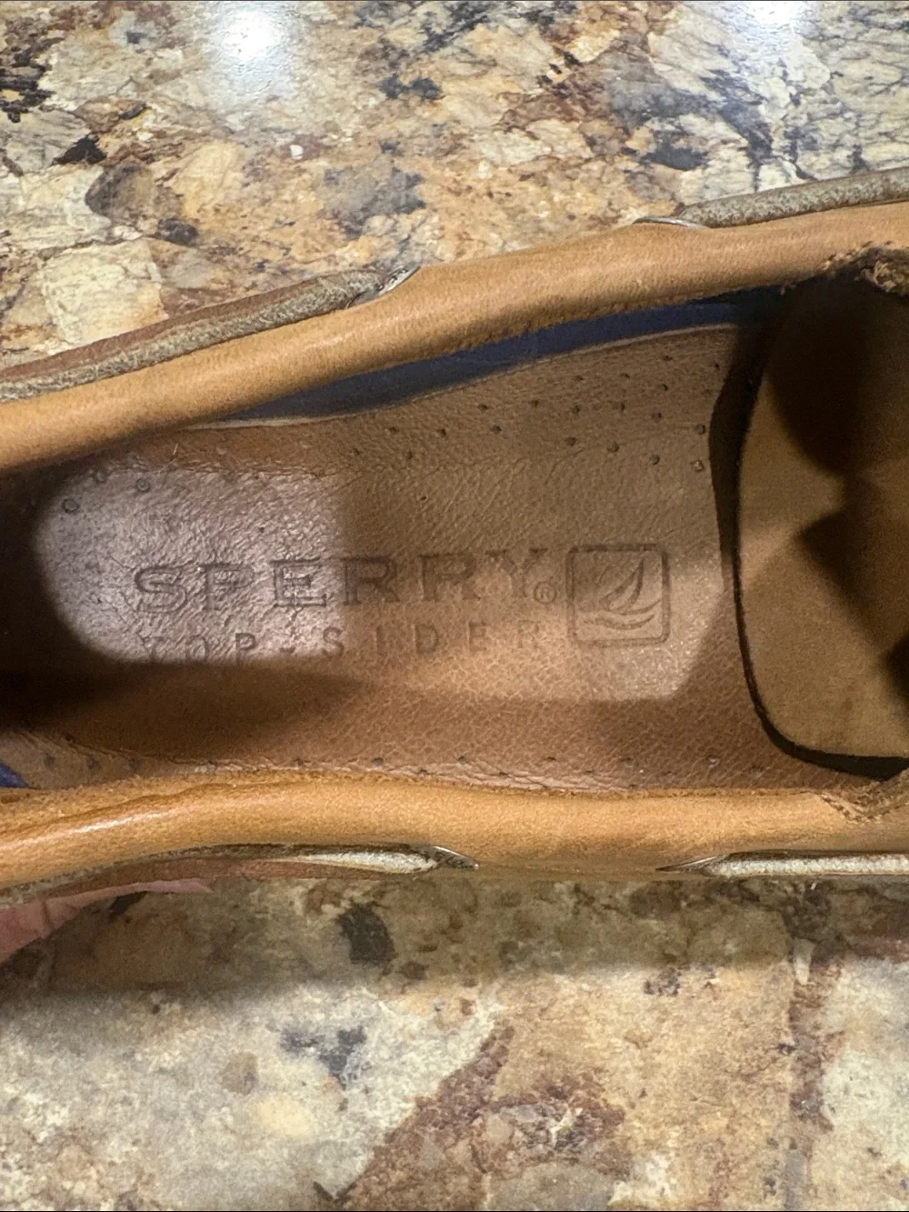 Sperry Brown Leather Moc-Toe Boat Shoes